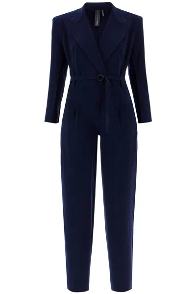 NORMA KAMALI DOUBLE-BREASTED STRAIGHT LEG JUMPSUIT