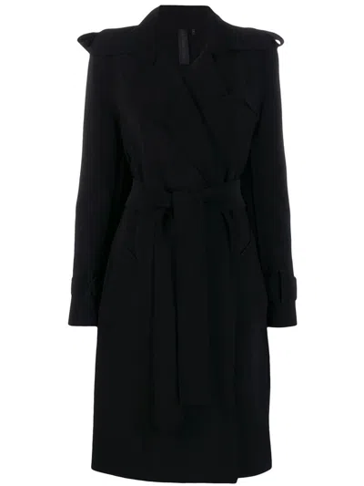 Norma Kamali Double Breasted Trench In Black
