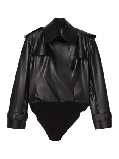 NORMA KAMALI DOUBLE BREASTED TRENCH BODY