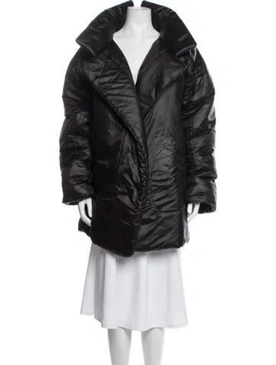 Pre-owned Norma Kamali Down Coat In Black