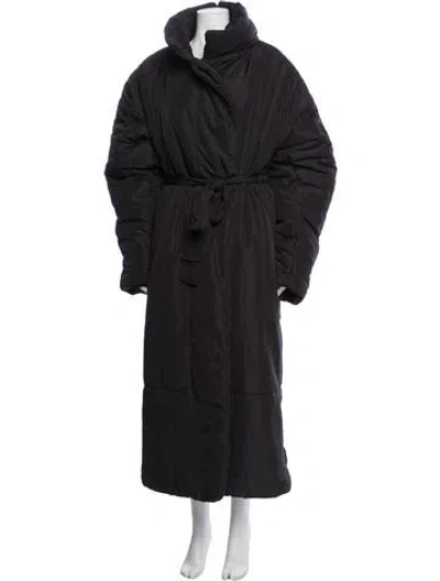 Pre-owned Norma Kamali Down Coat W/ Tags In Black