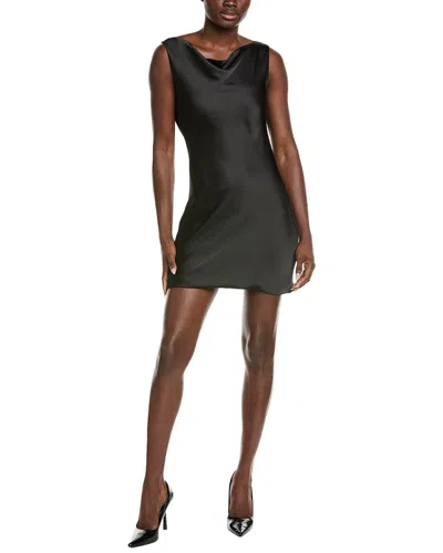 Norma Kamali Drape Mini Dress In Black