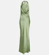 Norma Kamali Robe Aus Satin In Grün