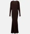 Norma Kamali X Revolve Dolman V Neck Fishtail Gown