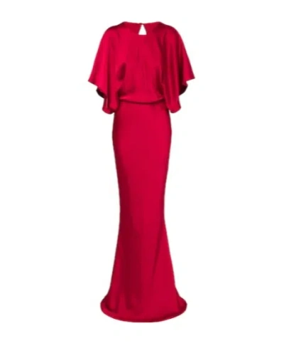 Norma Kamali Reverse Obie Dress In Red