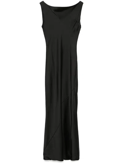 NORMA KAMALI DRAPED SLEEVELESS GOWN