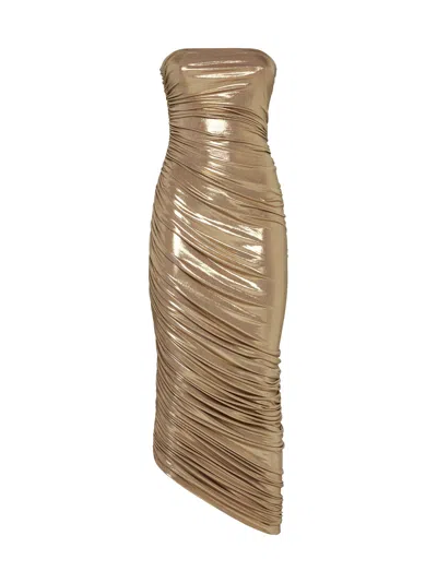Norma Kamali Dress In Gold