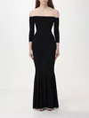 Norma Kamali Norma Kulture Off The Shoulder Fishtail Gown In Black