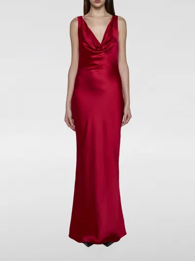 Norma Kamali Maria Cowl-neck Satin Midi Slip Dress In Gold