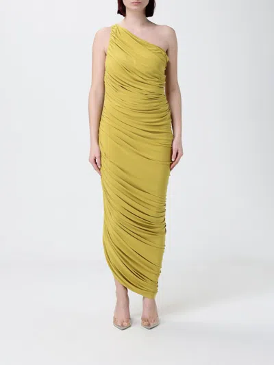 Norma Kamali Dress  Woman Color Yellow In Green