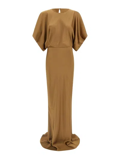 Norma Kamali Dress In Brown