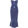 Norma Kamali Corset Dress Dresses Blue