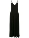 Norma Kamali Maxi Dress With Spaghetti Straps And V-neck
