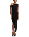 Norma Kamali Drop Shoulder Gown In Black