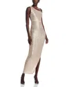 Norma Kamali Drop Shoulder Fitted Gown With Side Slit Baby