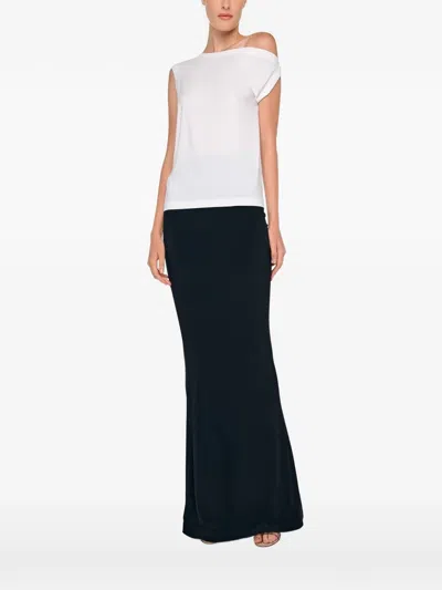 Norma Kamali Drop Shoulder Top In White