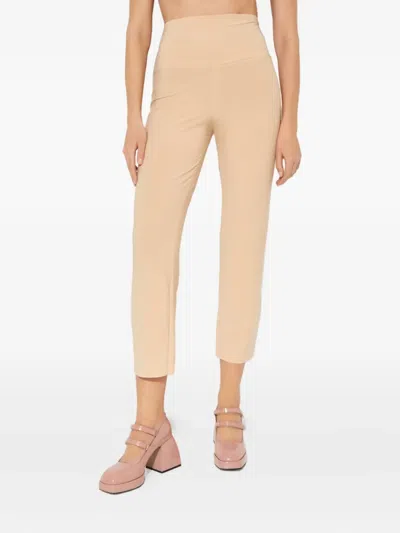 Norma Kamali Elasticated-waist Trousers In Neutral