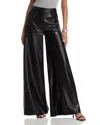 Norma Kamali Elephant Pearlescent Stretch-jersey Trousers In Black