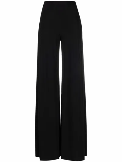 Norma Kamali Elephant Jersey Trousers In Black