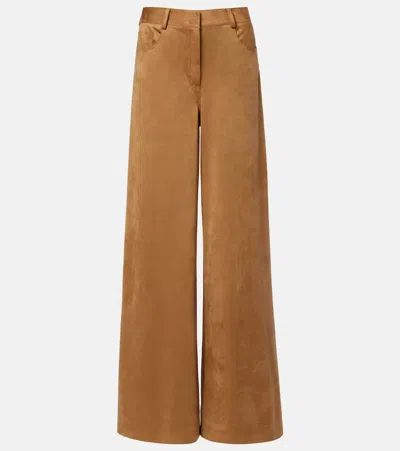 Norma Kamali Elephant Wide-leg Pants In Brown