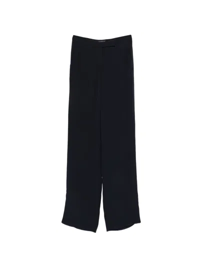 Norma Kamali Emporio Armani Straight-leg Trousers In Blue