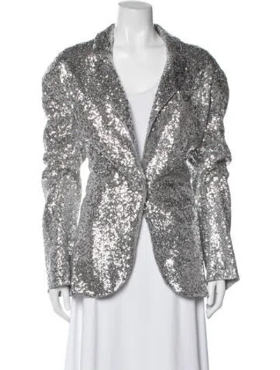 Pre-owned Norma Kamali Evening Jacket In Silver