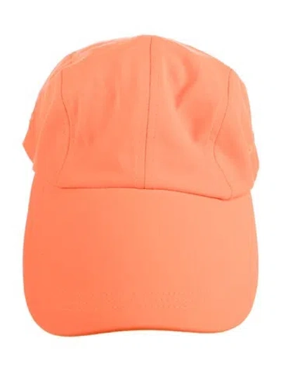 Pre-owned Norma Kamali Extended Brim Baseball Cap W/tags In Orange