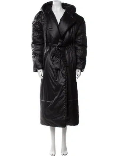 Pre-owned Norma Kamali Faux Fur Coat In Black