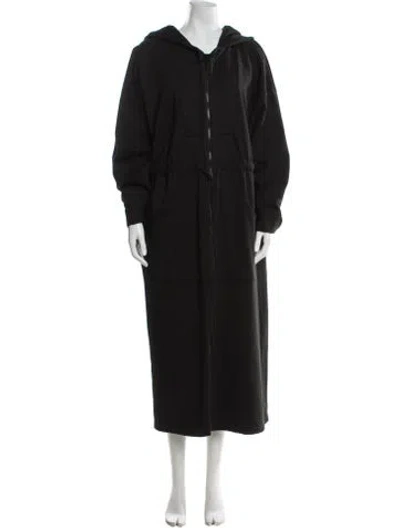 Pre-owned Norma Kamali Faux Fur Coat In Black