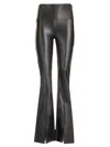 Norma Kamali Spat Faux Leather Flared Leggings