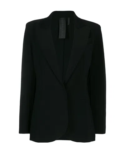 Norma Kamali Fitted Blazer In Black