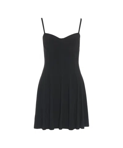 Norma Kamali Fitted Mini Dress With Sweetheart Neckline