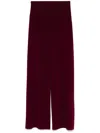 Norma Kamali Flare Bottom In Bordeaux