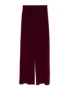 Norma Kamali Flare Bottom In Dark Red