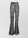 Norma Kamali Crochet Pants In Black