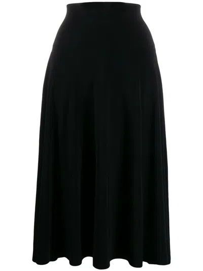 NORMA KAMALI NORMA KAMALI FLARED JERSEY SKIRT