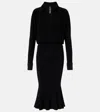 Norma Kamali Flared Midi Dress In Black