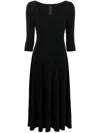 Norma Kamali Jersey Dress In Black