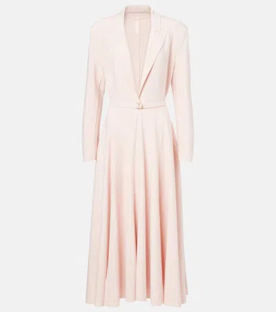 Norma Kamali Flared Midi Dress In Pink