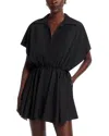 Norma Kamali Flared Mini Dress In Black