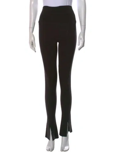 Pre-owned Norma Kamali Flared Pants In Black