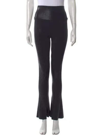Pre-owned Norma Kamali Flared Pants In Black