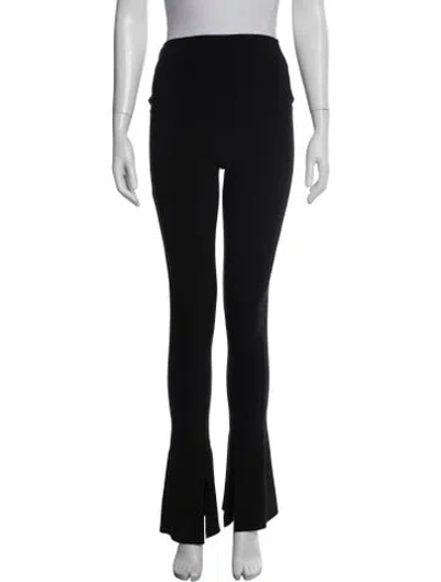 Pre-owned Norma Kamali Flared Pants In Black
