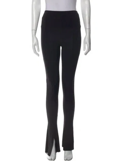Pre-owned Norma Kamali Flared Pants In Black