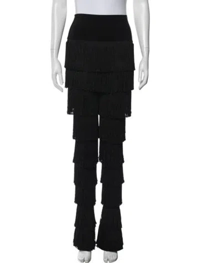 Pre-owned Norma Kamali Flared Pants In Black