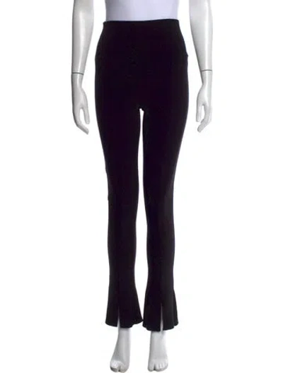Pre-owned Norma Kamali Flared Pants In Black