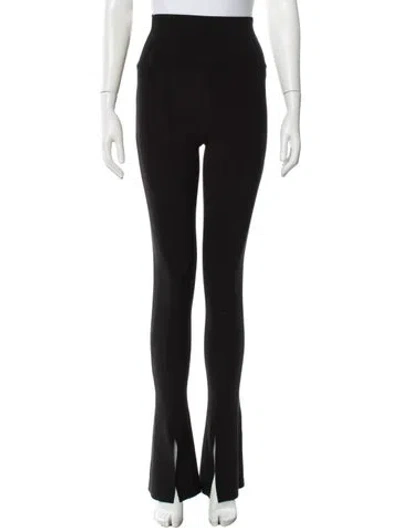 Pre-owned Norma Kamali Flared Pants In Black