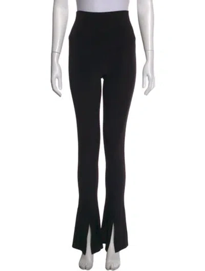 Pre-owned Norma Kamali Flared Pants In Black