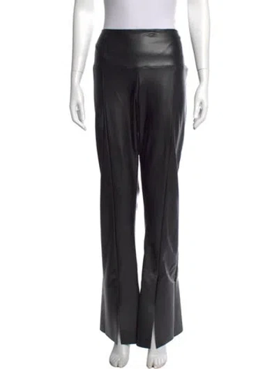Pre-owned Norma Kamali Flared Pants In Black