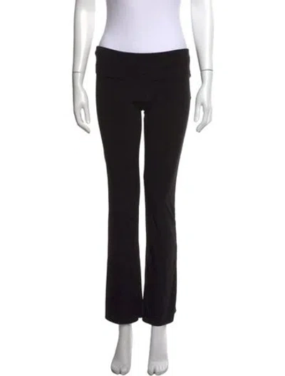 Pre-owned Norma Kamali Flared Pants In Black